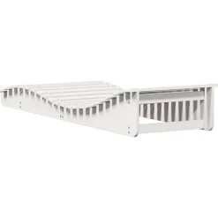 MAISON EXCLUSIVE - Chaise longue blanc 205x70x31,5 cm bois massif de pin