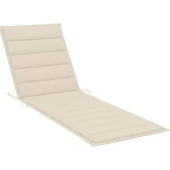 MAISON EXCLUSIVE - Chaise longue de jardin avec coussin bois d'acacia solide