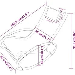 MAISON EXCLUSIVE - Chaise longue avec oreiller acier et textilène vert