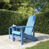 MAISON EXCLUSIVE - Chaise adirondack de jardin pehd bleu marine