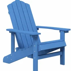 MAISON EXCLUSIVE - Chaise adirondack de jardin pehd bleu marine
