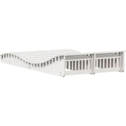 MAISON EXCLUSIVE - Chaise longue blanc 205x110x31,5 cm bois massif de pin