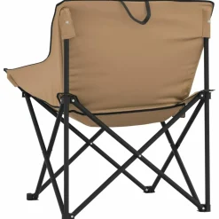 MAISON EXCLUSIVE - Chaise de camping avec poche pliable lot de 2 marron