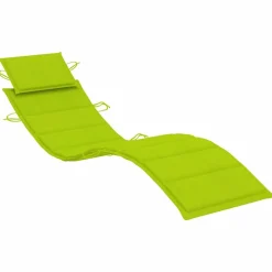 MAISON EXCLUSIVE - Chaise longue de jardin avec table et coussin bois d'acacia