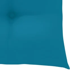 MAISON EXCLUSIVE - Chaise à bascule avec coussin bleu clair bois de teck solide