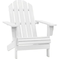 MAISON EXCLUSIVE - Chaise de jardin bois blanc