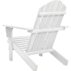MAISON EXCLUSIVE - Chaise de jardin bois blanc