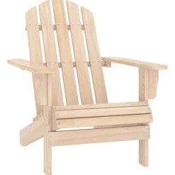 MAISON EXCLUSIVE - Chaise de jardin adirondack avec table bois de sapin massif