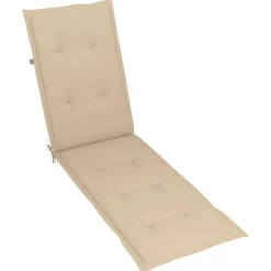 MAISON EXCLUSIVE - Chaise longue d'extérieur repose-pied et coussin acacia solide