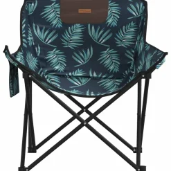 MAISON EXCLUSIVE - Chaise de camping avec poche pliable lot de 2 motif de feuille