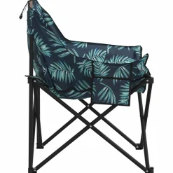 MAISON EXCLUSIVE - Chaise de camping avec poche pliable lot de 2 motif de feuille