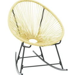 MAISON EXCLUSIVE - Chaise d'extérieur acapulco résine tressée beige