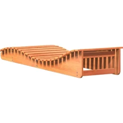 MAISON EXCLUSIVE - Chaise longue cire marron 205x60x31,5 cm bois massif de pin