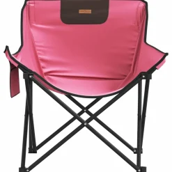 MAISON EXCLUSIVE - Chaise de camping avec poche pliable lot de 2 rose