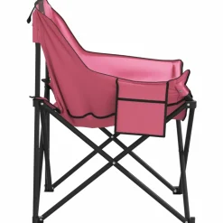 MAISON EXCLUSIVE - Chaise de camping avec poche pliable lot de 2 rose