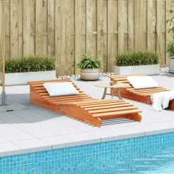 MAISON EXCLUSIVE - Chaise longue cire marron 205x70x31,5 cm bois massif de pin
