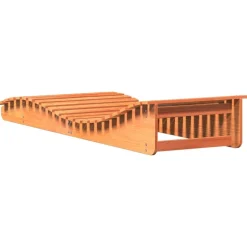 MAISON EXCLUSIVE - Chaise longue cire marron 205x70x31,5 cm bois massif de pin