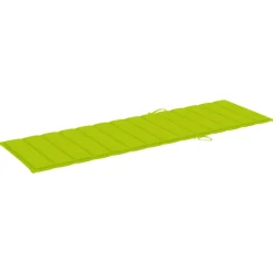 MAISON EXCLUSIVE - Chaise longue avec coussin vert vif bois de pin imprégné