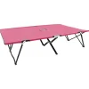 MAISON EXCLUSIVE - Chaise longue pliable 2 places rose acier
