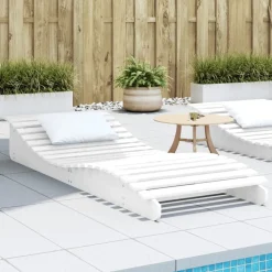 MAISON EXCLUSIVE - Chaise longue blanc 205x80x31,5 cm bois massif de pin