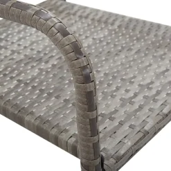 MAISON EXCLUSIVE - Chaise à dîner de jardin empilable lot de 4 gris résine tressée