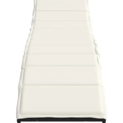 MAISON EXCLUSIVE - Chaise longue avec coussin noir 55x199x50 cm résine tressée