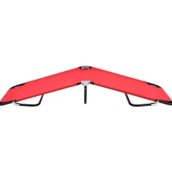 MAISON EXCLUSIVE - Chaise longue pliable rouge acier