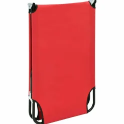 MAISON EXCLUSIVE - Chaise longue pliable rouge acier