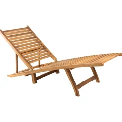 MAISON EXCLUSIVE - Chaise longue bois de teck solide