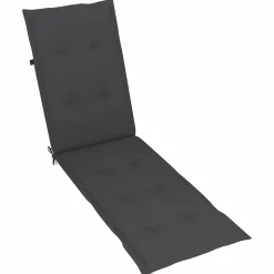 MAISON EXCLUSIVE - Chaise longue d'extérieur repose-pied et coussin acacia solide