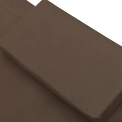 MAISON EXCLUSIVE - Chaise longue d'extérieur tissu marron