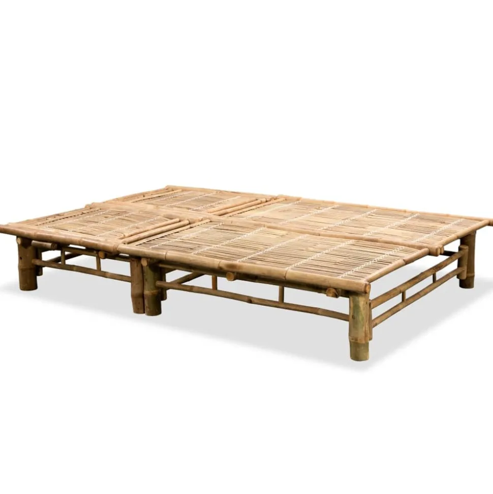 MAISON EXCLUSIVE - Chaise longue pour 2 personnes bambou