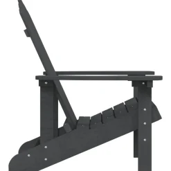 MAISON EXCLUSIVE - Chaise adirondack de jardin pehd anthracite