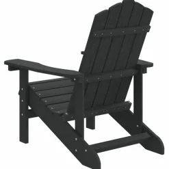 MAISON EXCLUSIVE - Chaise adirondack de jardin pehd anthracite