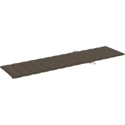 MAISON EXCLUSIVE - Chaise longue avec table et coussin bois de teck solide