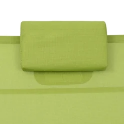 MAISON EXCLUSIVE - Chaise longue aluminium textilène vert