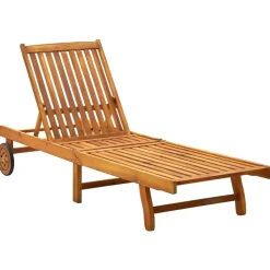 MAISON EXCLUSIVE - Chaise longue bois d'acacia solide