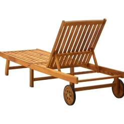 MAISON EXCLUSIVE - Chaise longue bois d'acacia solide