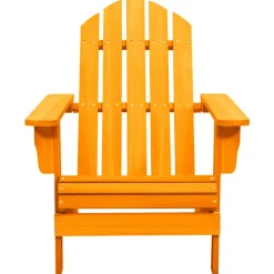 MAISON EXCLUSIVE - Chaise de jardin adirondack bois de sapin massif orange