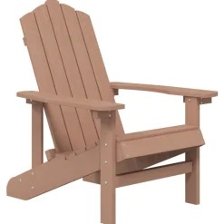 MAISON EXCLUSIVE - Chaise adirondack de jardin pehd marron