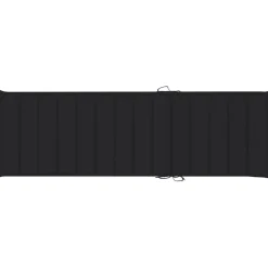 MAISON EXCLUSIVE - Chaise longue double et coussins noir bois de pin imprégné