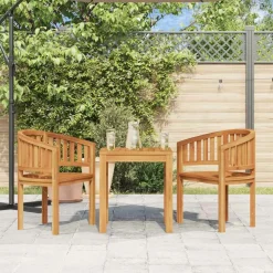 MAISON EXCLUSIVE - Chaise en forme de banane bois de teck solide
