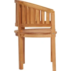 MAISON EXCLUSIVE - Chaise en forme de banane bois de teck solide