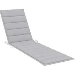 MAISON EXCLUSIVE - Chaise longue avec table et coussin bois de teck solide