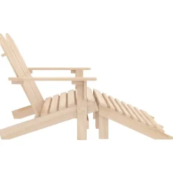 MAISON EXCLUSIVE - Chaise de jardin adirondack 2 places et repose-pied sapin