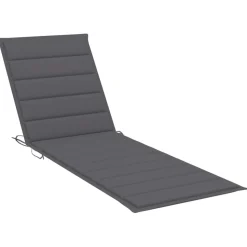 MAISON EXCLUSIVE - Chaise longue de jardin avec table et coussin bois d'acacia