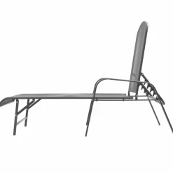 MAISON EXCLUSIVE - Chaise longue acier anthracite