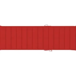 MAISON EXCLUSIVE - Chaise longue double et coussins rouge bois de pin imprégné