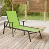 MAISON EXCLUSIVE - Chaise longue acier et tissu textilène vert