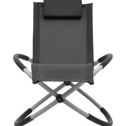MAISON EXCLUSIVE - Chaise longue pour enfants acier noir